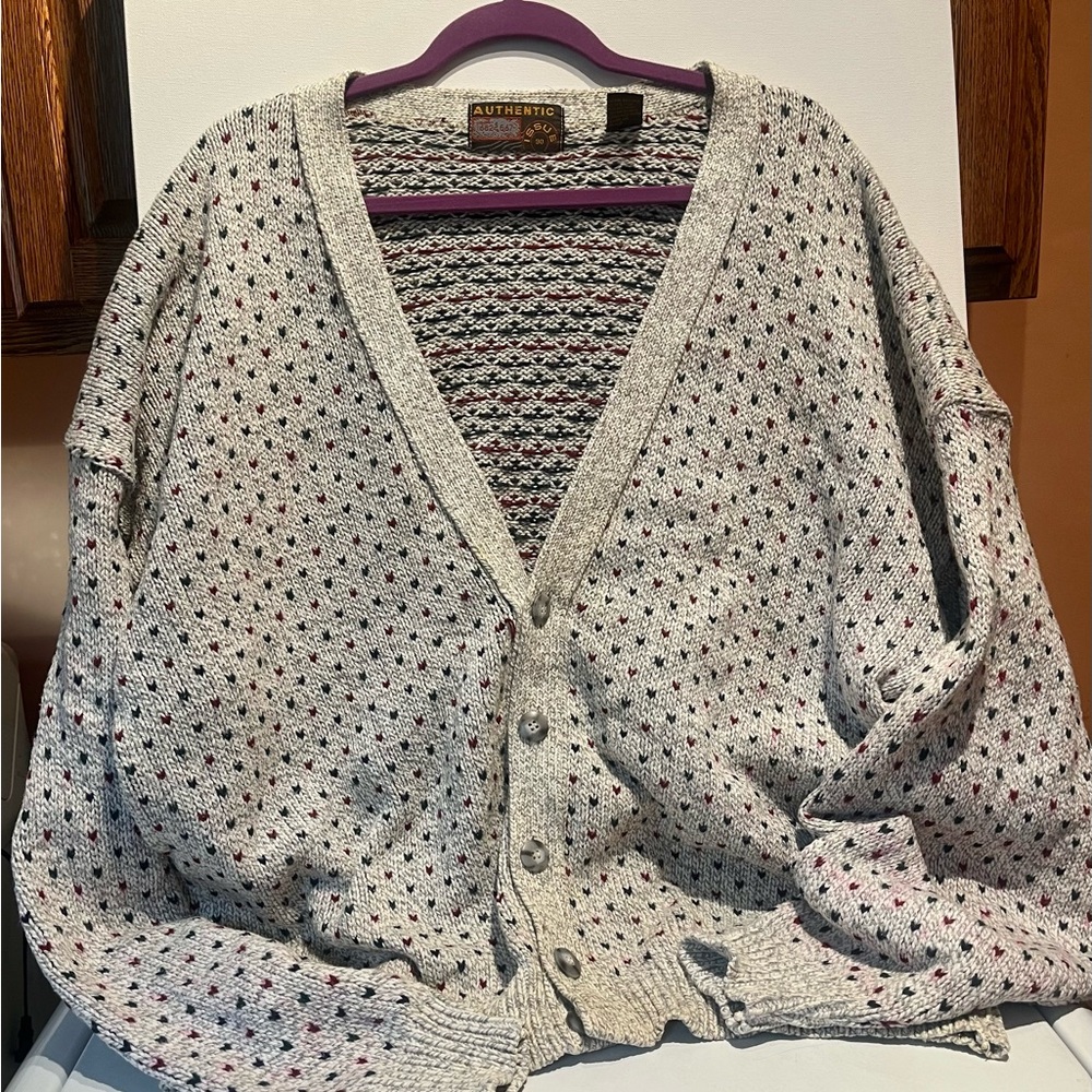 Men's Cardigan Sweater by Authentic Issue in size XL
